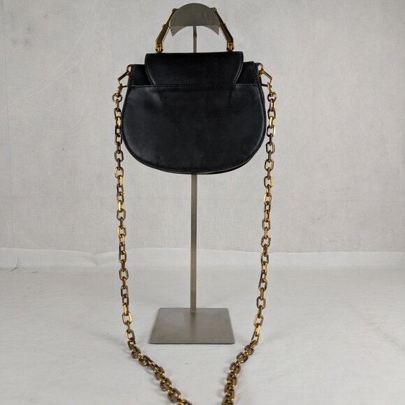 CHARLES & KEITH Horse Shoe Top Handle Bag Black Shoulder Bag - Picture 4 of 14